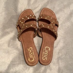 Sam Edelman gold studded sandals